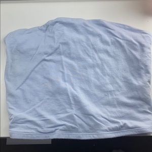 garage light blue tube top